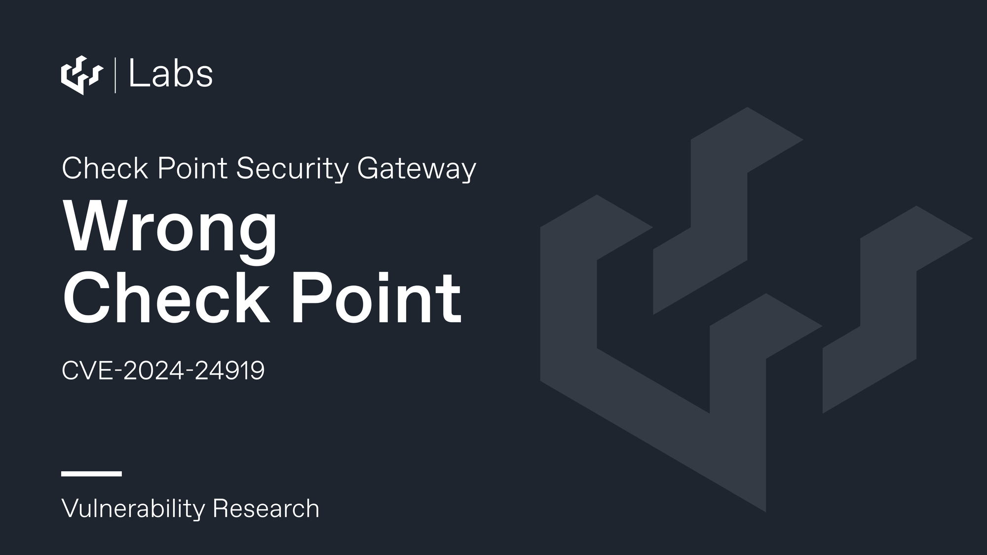 Check Point - Wrong Check Point (CVE-2024-24919)