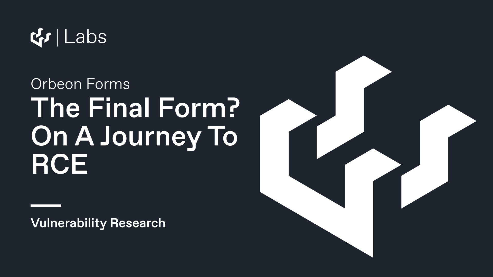 Orbeon Forms: The Final Form? On A Journey To RCE