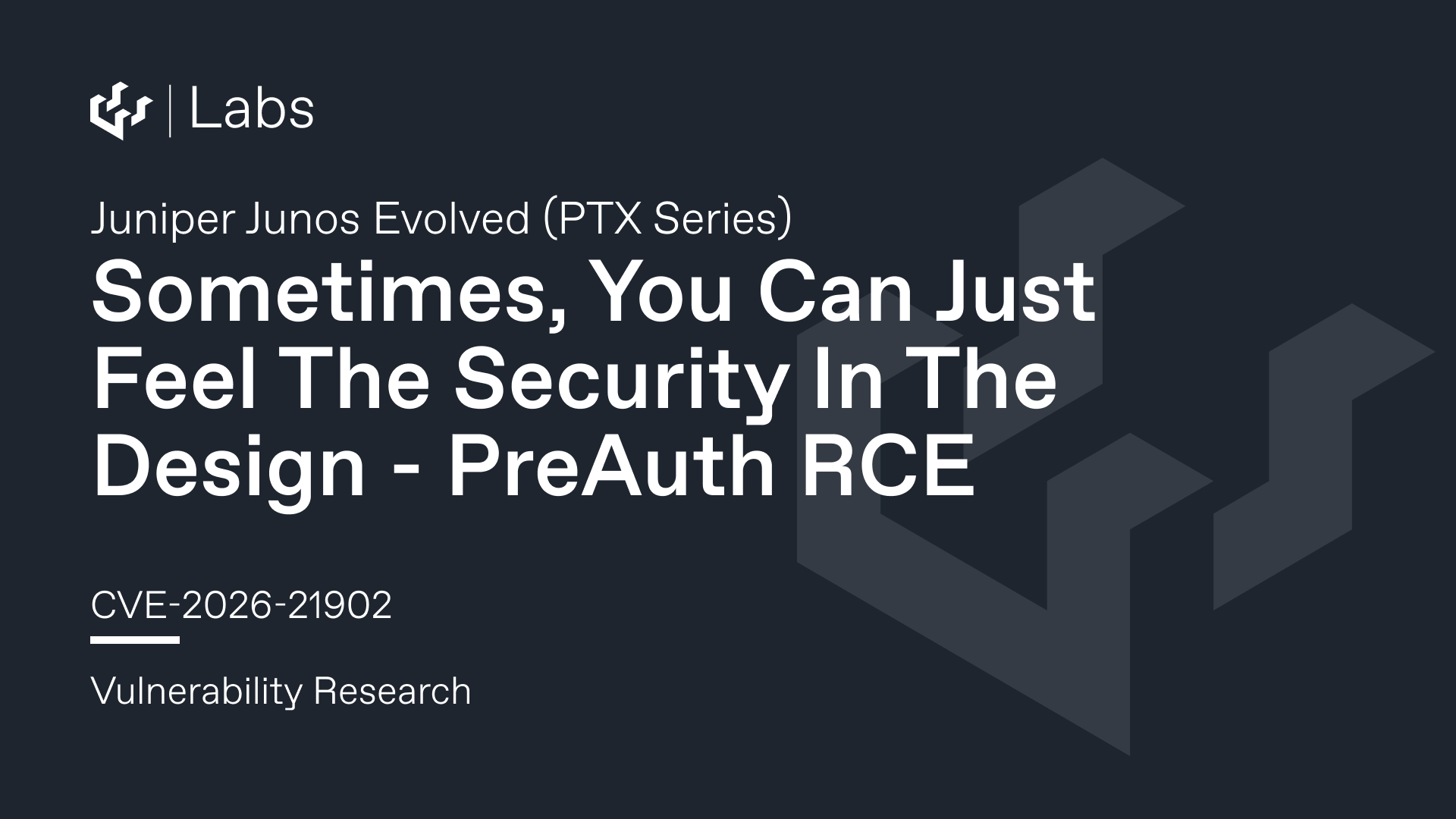 Sometimes, You Can Just Feel The Security In The Design (Junos OS Evolved CVE-2026-21902 RCE)