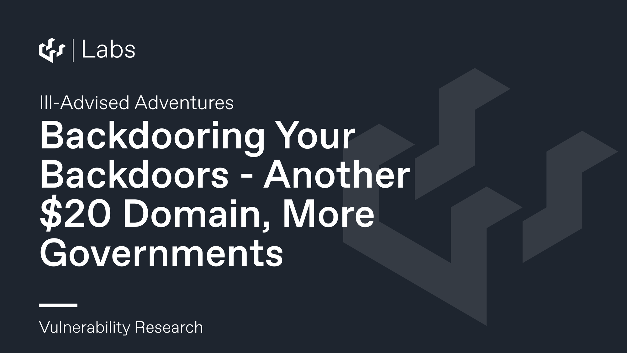 Backdooring Your Backdoors Another 20 Domain More Governments Bd 